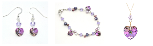Purple jewellery