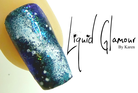 Liquid Glamour Galaxy Nail